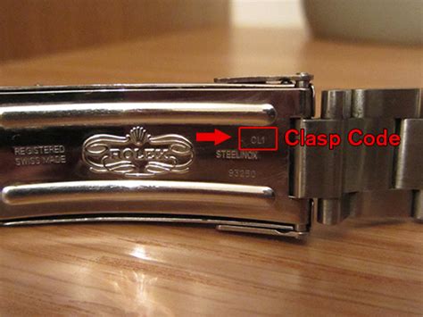 rolex clasp code u|Rolex replacement clasp.